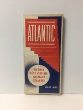 Vintage Atlantic Refining Co. Road Map Virginia West Virginia Maryland Delaware picture