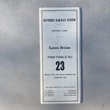 1971 Southern Railway System Vintage EMPLOYEE train timetable picture