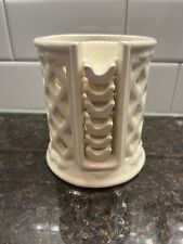 Vintage Mid Century Modern Personal Stacking Ceramic Ashtray Set & Caddy 1960's picture