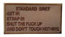 Standard Brief Army Military Tactical Patch [3.75 X 2.0 -MSB-3]   picture