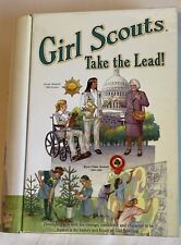 Girl Scouts Take the Lead Book Style Tin EMPTY Vintage Very Good Condition picture