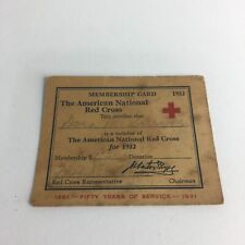 Vintage 1932 The American National Red Cross Membership Card USED picture