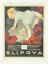 vintage 1921 SLIPOVA Play Clothes Children's Fashion Ephemera Print Ad 1920's picture