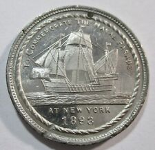 GEM BU WORLD'S COLUMBIAN EXPO MEDAL CELEBRATING THE NEW YORK NAVAL PARADE picture