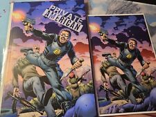 Private American 72pg graphic novel by Mike Baron mini print cover Richard Bonk picture