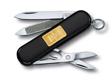 Victorinox Classic Swiss Army Knife with Gold CREDIT SUISSE Ingot 1gr NEW picture