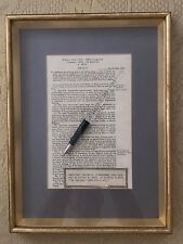 President Dwight D. Eisenhower Estabrook bill signing pen framed with bill copy picture