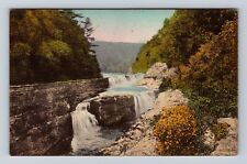 Castile NY-New York, Letchworth State Park, Lower Falls, Vintage Postcard picture