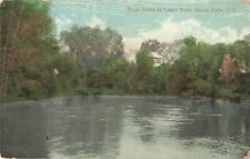 Postcard River Scene Lien's Park Sioux Falls South Dakota SD DB picture