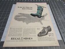 1942 Regal Shoes Boot That's Famous Boston to Hollywood Vintage Print Ad picture