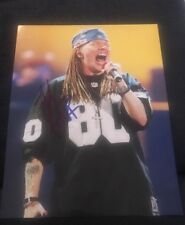 AXL ROSE SIGNED 8X10 PHOTO GUNS N ROSES W/COA+PROOF RARE WOW picture