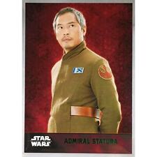 Topps Star Wars The Force Awakens ADMIRAL STATURA #27, Green Parallel picture