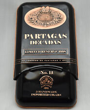 Partagas Decadas No. II Cigar Tin Black Copper Embossed Limited Reserve, 1998 picture