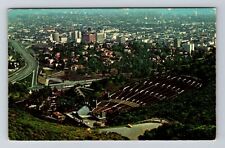 Hollywood CA-California From The Hills Bowl LA Skyline Vintage Souvenir Postcard picture