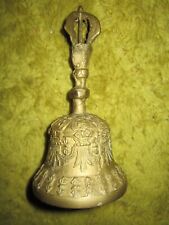 Very Decorative Metal Hand Bell~VG~Heavy & Loud picture