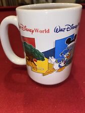 Vintage Walt Disney World DAD Mug Four Parks 1 World Mickey Pluto Donald Goofy picture