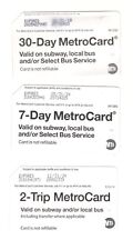 3 variants of NYC MTA Special MetroCards picture
