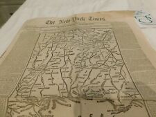 #494 General Grant Civil War Tenn. Mississippi Shiloh Corinth Map New Ft Pillow picture