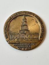 1932 GEORGE WASHINGTON MASONIC NATIONAL MEMORIAL ALEXANDRA VA MEDAL MASON Coin picture