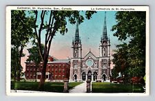 Quebec-Quebec, St Hyacinthe Cathedral, Vintage Postcard picture