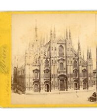 Cathedral of Milan Italy Stereoview  c1870 picture