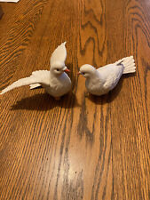 Pair of White Porcelain Doves picture