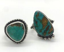 GROUP OF 2 BEAUTIFUL NAVAJO RINGS - 925 STERLING SILVER - #23a picture