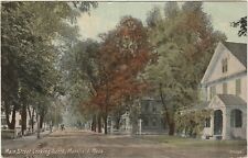 Mansfield MA -- Main Street Looking North -- Residential Houses -- 1911 picture