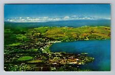 Hilo HI-Hawaii Aerial Scenic Island View Antique Vintage c1959 Souvenir Postcard picture