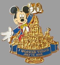 Disneyland 50th Anniversary I Worked There July 17 2005 Mickey LE Cast Pin  picture