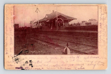 1908. FINELAWN, NY. TRAIN DEPOT. POSTCARD CK28 picture
