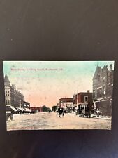 Rochester Indiana main st horse & buggy scene post card picture