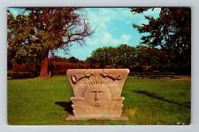 Nauvoo IL- Illinois, Sun Stone From Mormon Temple, Antique, Vintage Postcard picture
