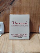 Vintage MATCHBOOK: Vincenzo's CHELMSFORD, MA  MB113 picture