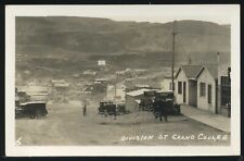 WA Grand Coulee VERY RARE RPPC 1933 DIVISION STREET Dam Construction Boom Town picture
