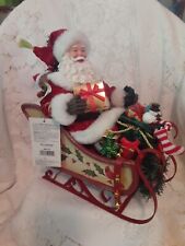 Possible Dreams Bear-y Full Sleigh Dept 56 Clothtique 4057131 Santa in Sleigh picture