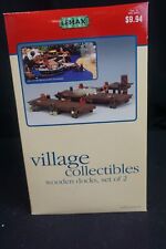 Lemax Village Collection 2001 Wooden Docks Set of 2 Accessory Pieces 14642 NEW picture