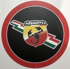 Fiat Abarth Metal Car Sign picture