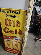 Vintage Original Old Gold Cigarette Sign Large 32