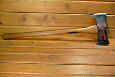 Vintage SAGER Double AXE Logging Nice Logo Stamp with Handle picture