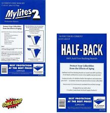 50 Mylites2 CURRENT Mylars Bags & 50 Half Back Comic Boards 700M2/675HB E.Gerber picture