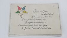 Antique Masonic Mason Order Of The Eastern Star Postcard Sandford Card Co picture
