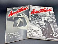 Avocations Hobbies Magazine Volume 1  # 1 & 2    First Edition picture