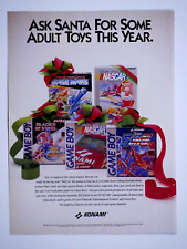 Konami Nintendo Game Boy Vintage Christmas 1991 Original Print Ad 8 x 11 picture