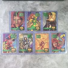 1995 Marvel Overpower Card Game Mission Dark Phoenix Saga Cards Complete 1-7 picture