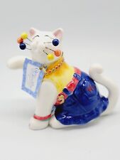 WhimsiClay #11003 Genna Cat Figurine Amy Lacombe 2005 picture