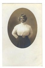 Early 1900's RPPC Postcard Potrait of a Woman picture