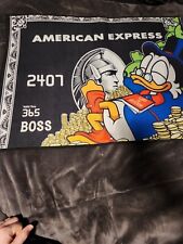 Donald Duck Boss AMERICAN EXPRESS MONEY RUG NEW picture