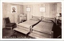 RPPC Bedroom Suite Timberline Lodge, Government Camp Oregon - Sawyers Postcard picture