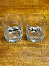 NEW Set of (2) Jack Daniels Old No.7 Whiskey Rocks Glasses - 8 oz. Lowball picture